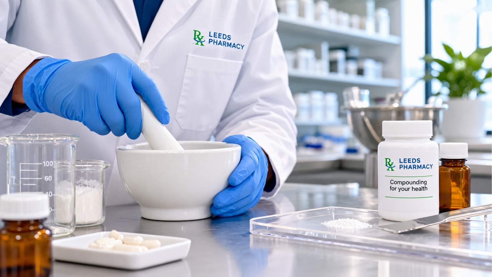 Custom prescription medication compounding at Leeds Pharmacy in Brockville